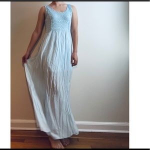 Light blue dress purchased in Athens Greece